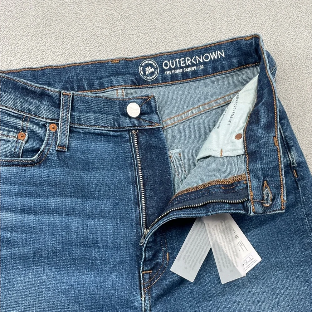 NEW Outerknown 29/8‎ Women's VDK Classic Denim Skinny Jeans